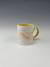 Load image into Gallery viewer, Yellow Marble Mug - This item is available for purchase at the Cabarrus Arts Council CLAY show.