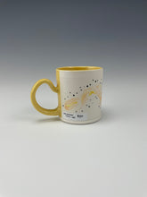 Load image into Gallery viewer, Yellow Marble Mug - This item is available for purchase at the Cabarrus Arts Council CLAY show.