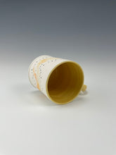 Load image into Gallery viewer, Yellow Marble Mug - This item is available for purchase at the Cabarrus Arts Council CLAY show.