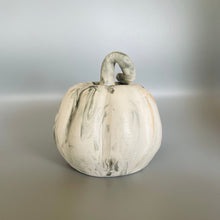 Load image into Gallery viewer, Black &amp; Orange Marble Pumpkin
