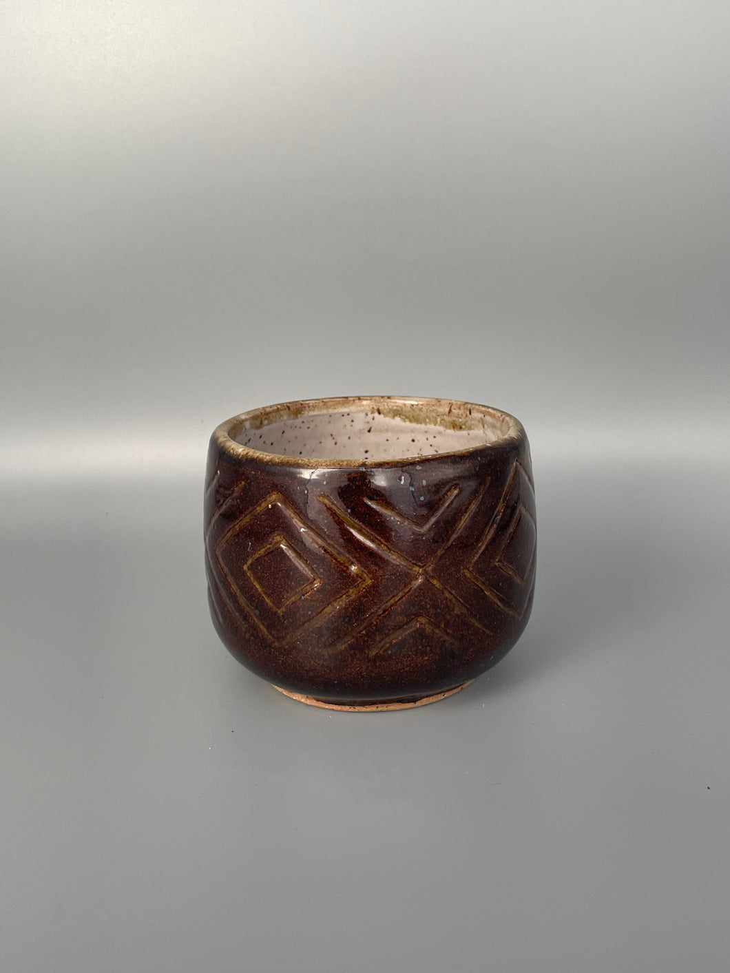 Brown and White Bowl