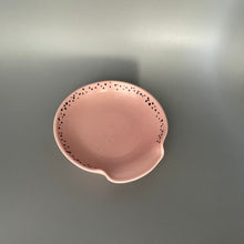 Load image into Gallery viewer, Light Pink Spoon Rest with Dots on the Rim

