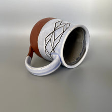 Load image into Gallery viewer, Light Blue on Brown Mug
