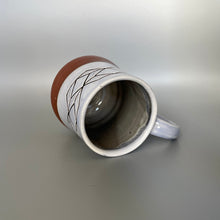 Load image into Gallery viewer, Light Blue on Brown Mug
